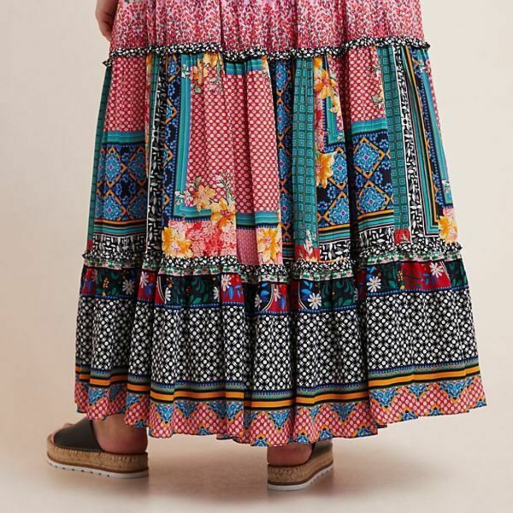 Anthropologie Celina Tiered Maxi Skirt - Picture 6 of 10
